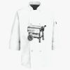Button Chef Coat with Thermometer Pocket Thumbnail