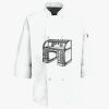 Button Chef Coat with Thermometer Pocket Thumbnail