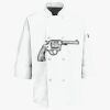 Button Chef Coat with Thermometer Pocket Thumbnail