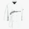 Button Chef Coat with Thermometer Pocket Thumbnail