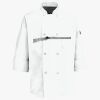 Button Chef Coat with Thermometer Pocket Thumbnail