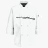 Button Chef Coat with Thermometer Pocket Thumbnail