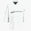 Button Chef Coat with Thermometer Pocket Thumbnail