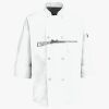 Button Chef Coat with Thermometer Pocket Thumbnail