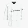Button Chef Coat with Thermometer Pocket Thumbnail