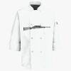 Button Chef Coat with Thermometer Pocket Thumbnail