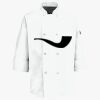 Button Chef Coat with Thermometer Pocket Thumbnail