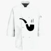 Button Chef Coat with Thermometer Pocket Thumbnail