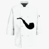 Button Chef Coat with Thermometer Pocket Thumbnail