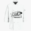 Button Chef Coat with Thermometer Pocket Thumbnail