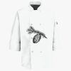 Button Chef Coat with Thermometer Pocket Thumbnail