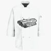 Button Chef Coat with Thermometer Pocket Thumbnail
