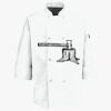 Button Chef Coat with Thermometer Pocket Thumbnail