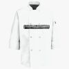 Button Chef Coat with Thermometer Pocket Thumbnail
