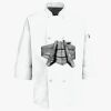 Button Chef Coat with Thermometer Pocket Thumbnail