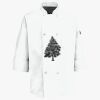 Button Chef Coat with Thermometer Pocket Thumbnail
