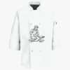 Button Chef Coat with Thermometer Pocket Thumbnail