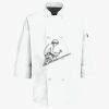 Button Chef Coat with Thermometer Pocket Thumbnail