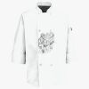 Button Chef Coat with Thermometer Pocket Thumbnail