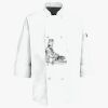 Button Chef Coat with Thermometer Pocket Thumbnail