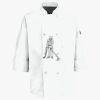 Button Chef Coat with Thermometer Pocket Thumbnail