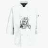 Button Chef Coat with Thermometer Pocket Thumbnail