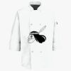 Button Chef Coat with Thermometer Pocket Thumbnail