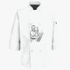 Button Chef Coat with Thermometer Pocket Thumbnail