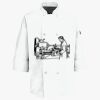 Button Chef Coat with Thermometer Pocket Thumbnail