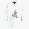 Button Chef Coat with Thermometer Pocket Thumbnail