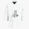 Button Chef Coat with Thermometer Pocket Thumbnail