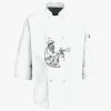 Button Chef Coat with Thermometer Pocket Thumbnail