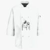Button Chef Coat with Thermometer Pocket Thumbnail