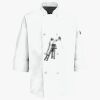 Button Chef Coat with Thermometer Pocket Thumbnail