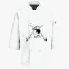 Button Chef Coat with Thermometer Pocket Thumbnail