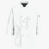 Button Chef Coat with Thermometer Pocket Thumbnail