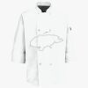 Button Chef Coat with Thermometer Pocket Thumbnail