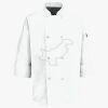 Button Chef Coat with Thermometer Pocket Thumbnail