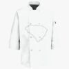 Button Chef Coat with Thermometer Pocket Thumbnail