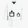 Button Chef Coat with Thermometer Pocket Thumbnail