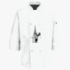 Button Chef Coat with Thermometer Pocket Thumbnail
