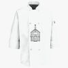 Button Chef Coat with Thermometer Pocket Thumbnail