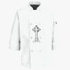 Button Chef Coat with Thermometer Pocket Thumbnail