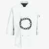 Button Chef Coat with Thermometer Pocket Thumbnail