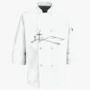 Button Chef Coat with Thermometer Pocket Thumbnail