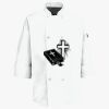 Button Chef Coat with Thermometer Pocket Thumbnail