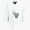 Eight Pearl Button Chef Coat with Thermometer Pocket Thumbnail