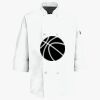 Eight Pearl Button Chef Coat with Thermometer Pocket Thumbnail