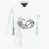 Eight Pearl Button Chef Coat with Thermometer Pocket Thumbnail