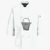 Eight Pearl Button Chef Coat with Thermometer Pocket Thumbnail